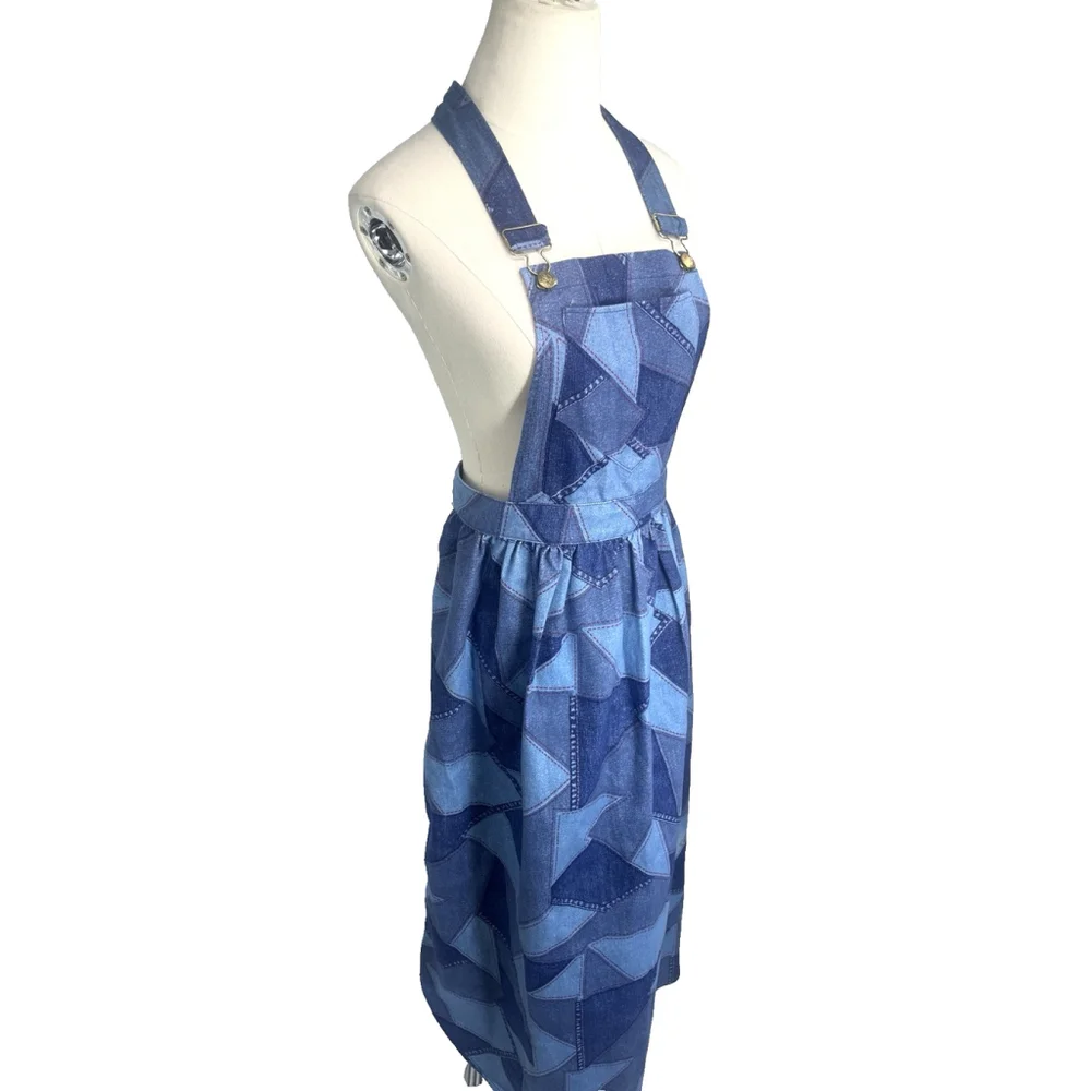Vtg‎ Womens Apron Smock 
